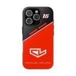 Leclerc Red Black Phone Case