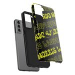 11716151228597935039_4096.jpeg NOR 04 Yellow Black Glossy Phone Case