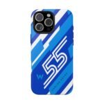 11939894351393040718_4096.jpeg Carlos Sainz 55 Blue and White F1 Phone Case