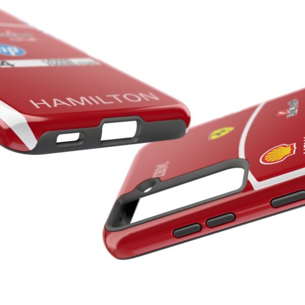 12668958589230598003_4096.jpeg Lewis Hamilton 2025 Ferrari Formula 1 Race suit inspired phone case for iPhone, Samsung Galaxy, and Google Pixel Devices