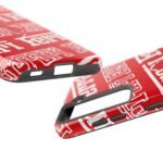 12768666997219638283_4096.jpeg Ferrari Red White Tough Phone Case