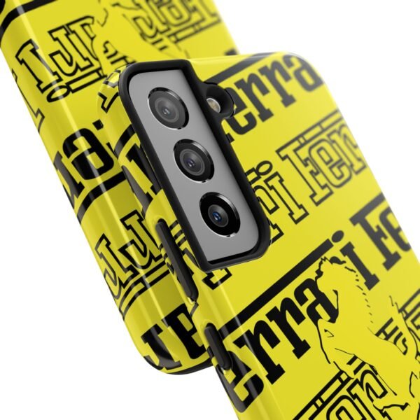 12790989431632491515_4096.jpeg Ferrari Yellow Black Tough Phone Case