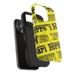 13641293420599991202_4096.jpeg Ferrari Yellow Black Tough Phone Case