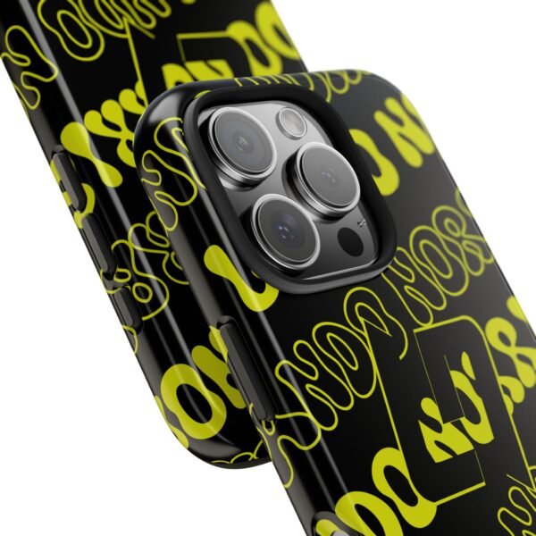 1371220276122314909_4096.jpeg NOR 04 Yellow Black Glossy Phone Case