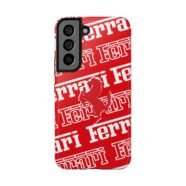 Ferrari Red White Tough Phone Case