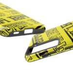 15613871804861698576_4096.jpeg Ferrari Yellow Black Tough Phone Case