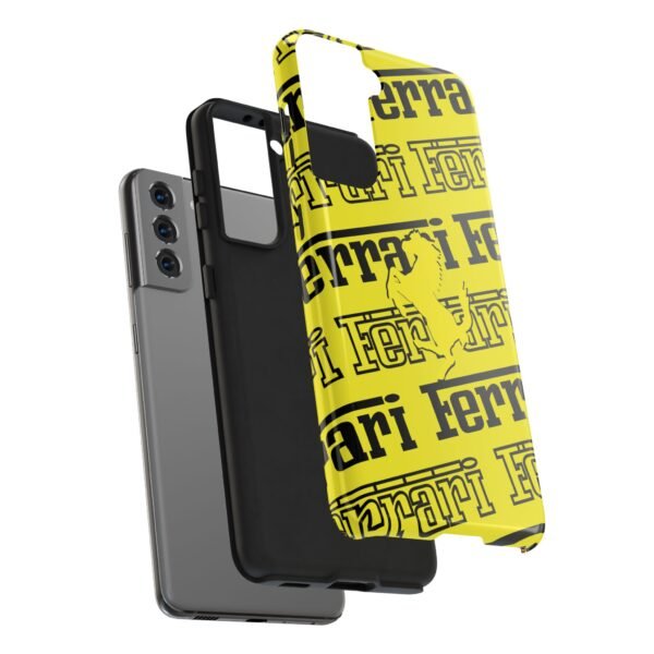 17737169690019070502_4096.jpeg Ferrari Yellow Black Tough Phone Case