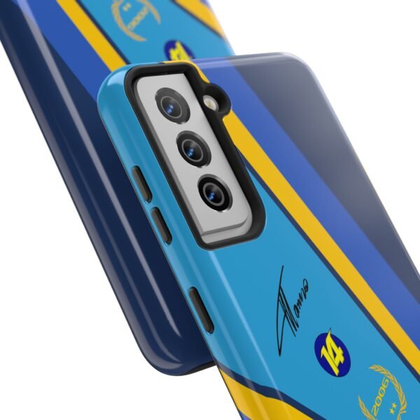 18372954217261447689_4096.jpeg Fernando Alonso Blue & Yellow F1 Champion Phone Case