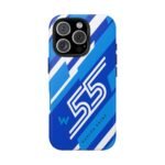 367631799785148454_4096.jpeg Carlos Sainz 55 Blue and White F1 Phone Case