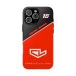 Leclerc Red Black Phone Case