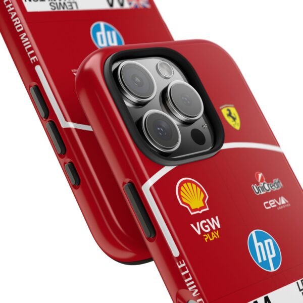 3895768261844182736_4096.jpeg Lewis Hamilton 2025 Ferrari Formula 1 Race suit inspired phone case for iPhone, Samsung Galaxy, and Google Pixel Devices
