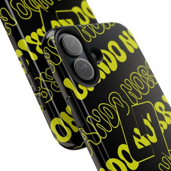 4472614688073406742_4096.jpeg NOR 04 Yellow Black Glossy Phone Case