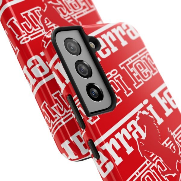 4478620006894716967_4096.jpeg Ferrari Red White Tough Phone Case
