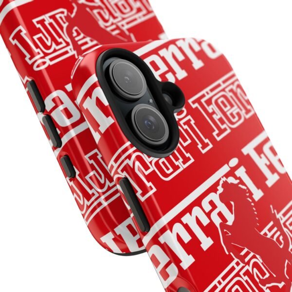 4578852657508488282_4096.jpeg Ferrari Red White Tough Phone Case