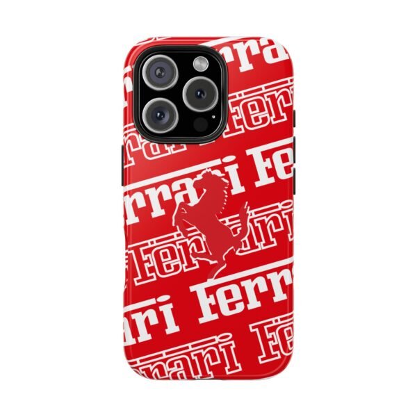 4730963270309058324_4096.jpeg Ferrari Red White Tough Phone Case