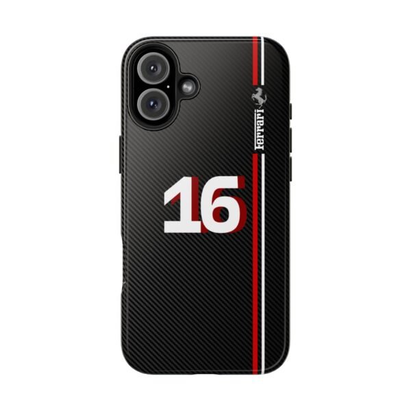 528522887159835126_4096.jpeg Charles Leclerc 16 F1 2025 Carbon Fiber Phone Case