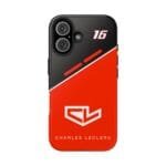 Leclerc Red Black Phone Case