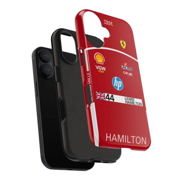5461060998757638988_4096.jpeg Lewis Hamilton 2025 Ferrari Formula 1 Race suit inspired phone case for iPhone, Samsung Galaxy, and Google Pixel Devices