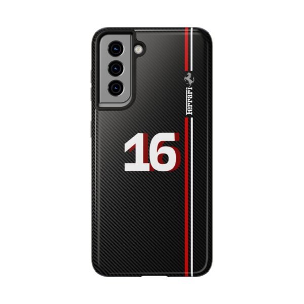 5761688663741133788_4096.jpeg Charles Leclerc 16 F1 2025 Carbon Fiber Phone Case