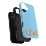 NOR Orange Pastel Blue Phone Case