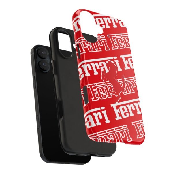 6012087620266956979_4096.jpeg Ferrari Red White Tough Phone Case