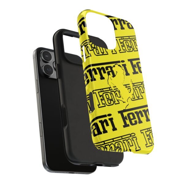 616954842491219785_4096.jpeg Ferrari Yellow Black Tough Phone Case