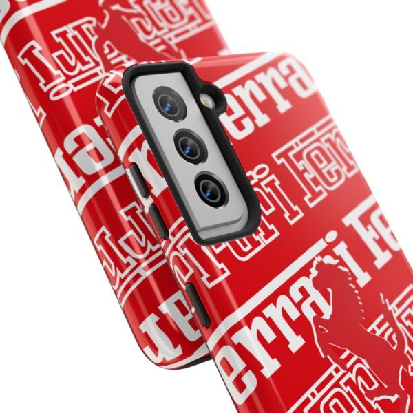 6472840618416600357_4096.jpeg Ferrari Red White Tough Phone Case