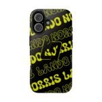 7135882727643403603_4096.jpeg NOR 04 Yellow Black Glossy Phone Case