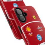 Lewis Hamilton 2025 Ferrari Formula 1 Race suit inspired phone case for iPhone, Samsung Galaxy, and Google Pixel Devices