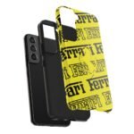783656760258923267_4096.jpeg Ferrari Yellow Black Tough Phone Case