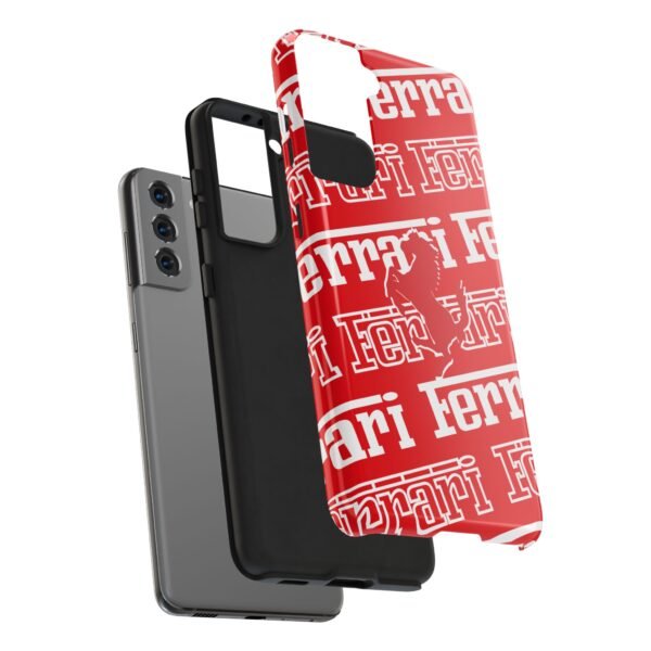 7840928422656846327_4096.jpeg Ferrari Red White Tough Phone Case