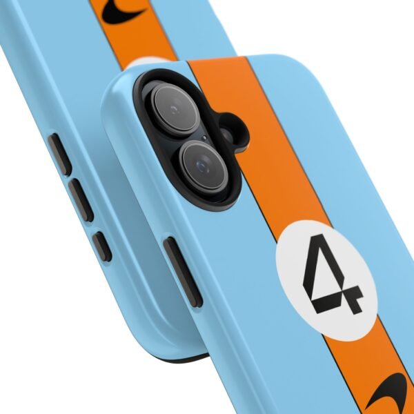 7865329815223867333_4096.jpeg NOR 4 Pastel Blue Orange F1 Phone Case