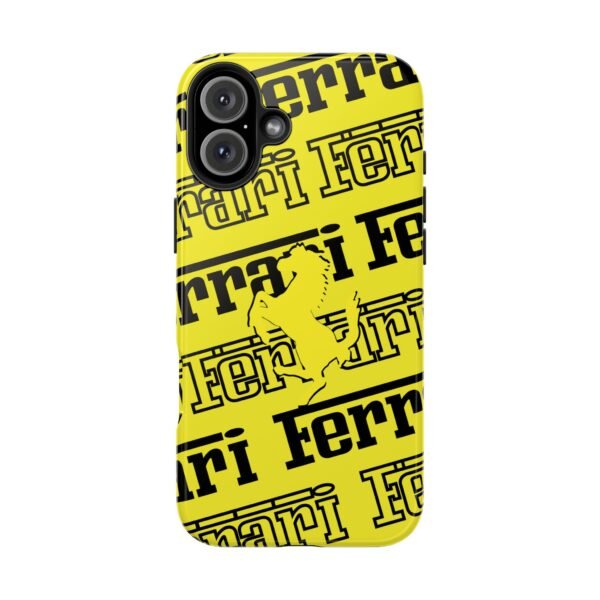 7904783175317905681_4096.jpeg Ferrari Yellow Black Tough Phone Case