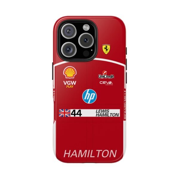 8097159554326843480_4096.jpeg Lewis Hamilton 2025 Ferrari Formula 1 Race suit inspired phone case for iPhone, Samsung Galaxy, and Google Pixel Devices
