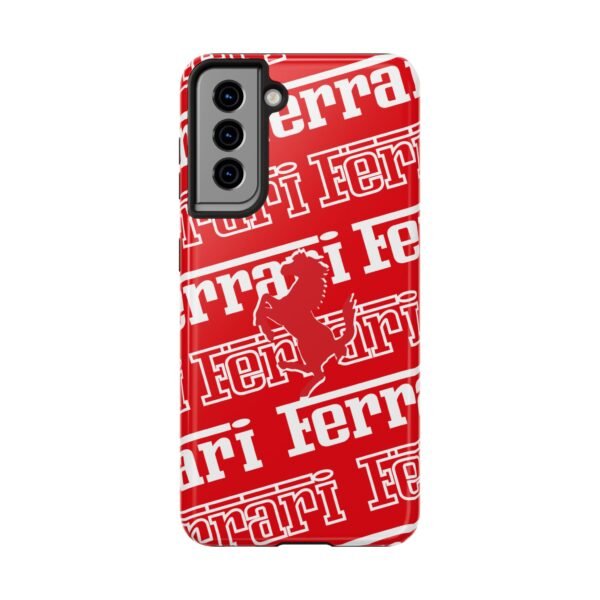 8444701057223075396_4096.jpeg Ferrari Red White Tough Phone Case