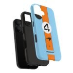 8885286164153294757_4096.jpeg NOR 4 Pastel Blue Orange F1 Phone Case