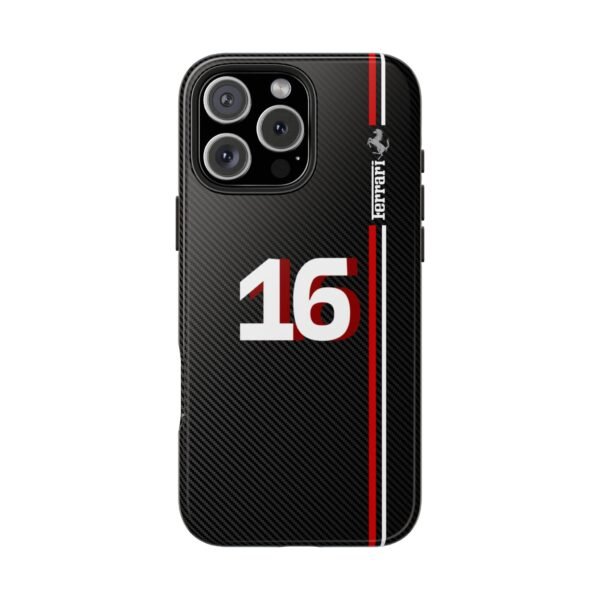9127621323324706660_4096.jpeg Charles Leclerc 16 F1 2025 Carbon Fiber Phone Case