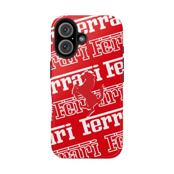 9140423043903257513_4096.jpeg Ferrari Red White Tough Phone Case