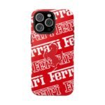 9155340102791850762_4096.jpeg Ferrari Red White Tough Phone Case