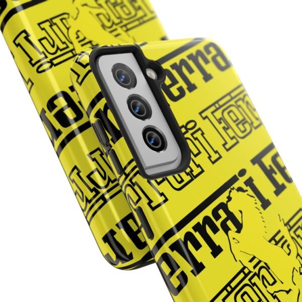 9322832697853583673_4096.jpeg Ferrari Yellow Black Tough Phone Case