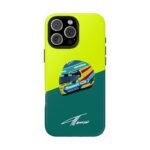 9499368405226597153_4096.jpeg Fernando Alonso F1 Helmet 2025 Phone Case
