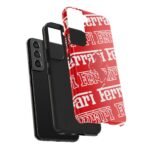 9713343066927373416_4096.jpeg Ferrari Red White Tough Phone Case