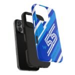 9883379178086249009_4096.jpeg Carlos Sainz 55 Blue and White F1 Phone Case