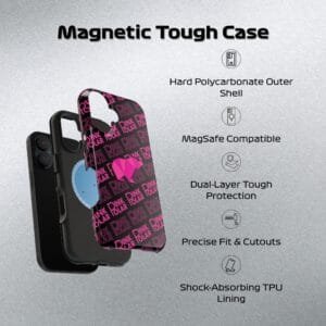 Magnetic Tough Case Infographic