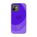 Lewis Hamilton Shades of Purple Phone Case iPhone Hamilton F1 Purple Gradient Samsung Cover Dual-Layer Lewis Hamilton F1 Phone Case Elegant Purple Hamilton iPhone Case F1 Protective Hamilton Shades of Purple Phone Cover