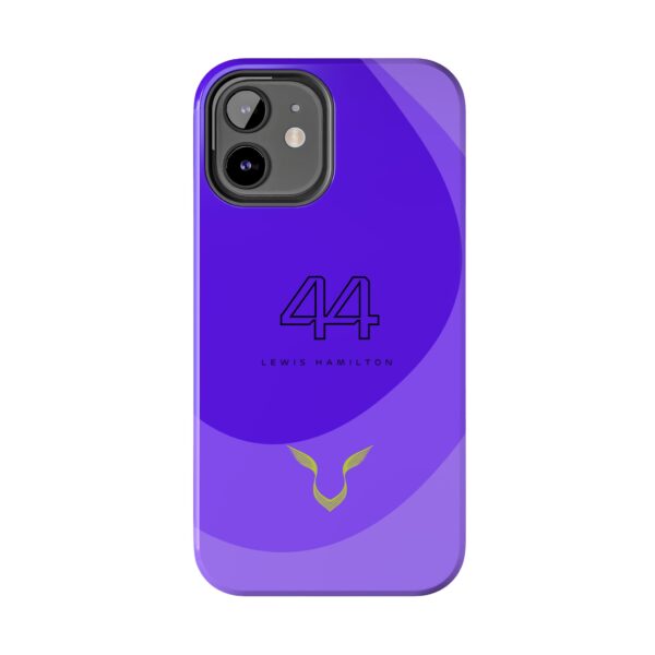 Lewis Hamilton Shades of Purple Phone Case iPhone Hamilton F1 Purple Gradient Samsung Cover Dual-Layer Lewis Hamilton F1 Phone Case Elegant Purple Hamilton iPhone Case F1 Protective Hamilton Shades of Purple Phone Cover