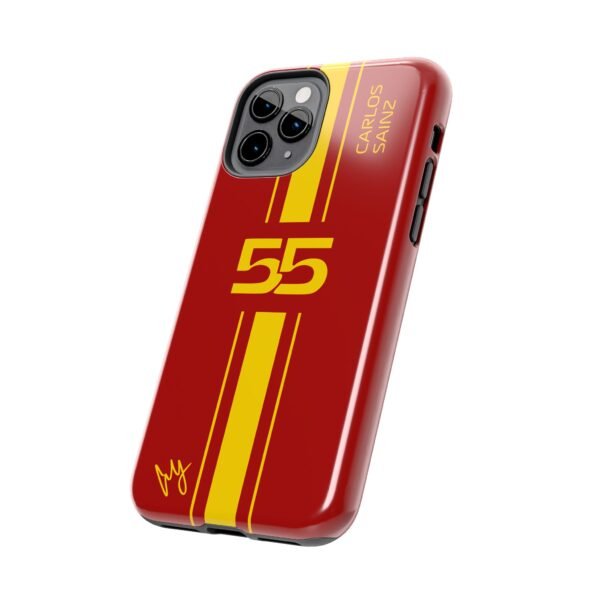 10298080960374582475_4096.jpeg Carlos Sainz Phone Case – Red Yellow iPhone & Samsung Cover