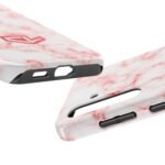 10627545517493801355_4096.jpeg Charles Leclerc Red and White Marble Phone Case