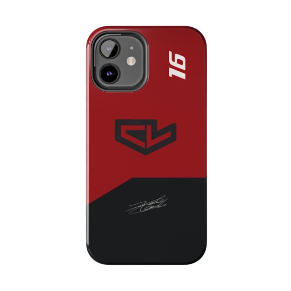 Charles Leclerc CL16 Phone Case for iPhone Ferrari Charles Leclerc Samsung Cover Red and Black Leclerc F1 Phone Case Tough CL16 Ferrari iPhone Case Motorsport Protective Charles Leclerc Case