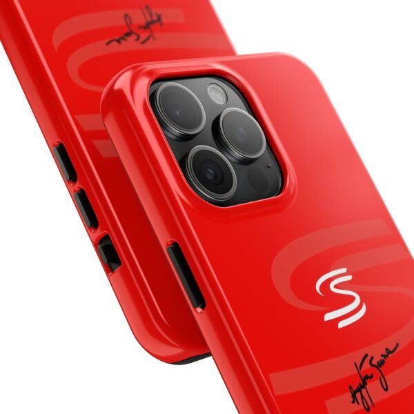 10901995589559832213_4096.jpeg Ayrton Senna Red Phone Case – F1 World Champion Cover